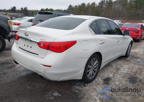 2016 Infiniti Q50 3.0T Premium z USA, uszkodzony, nr VIN JN1EV7AR3GM345039